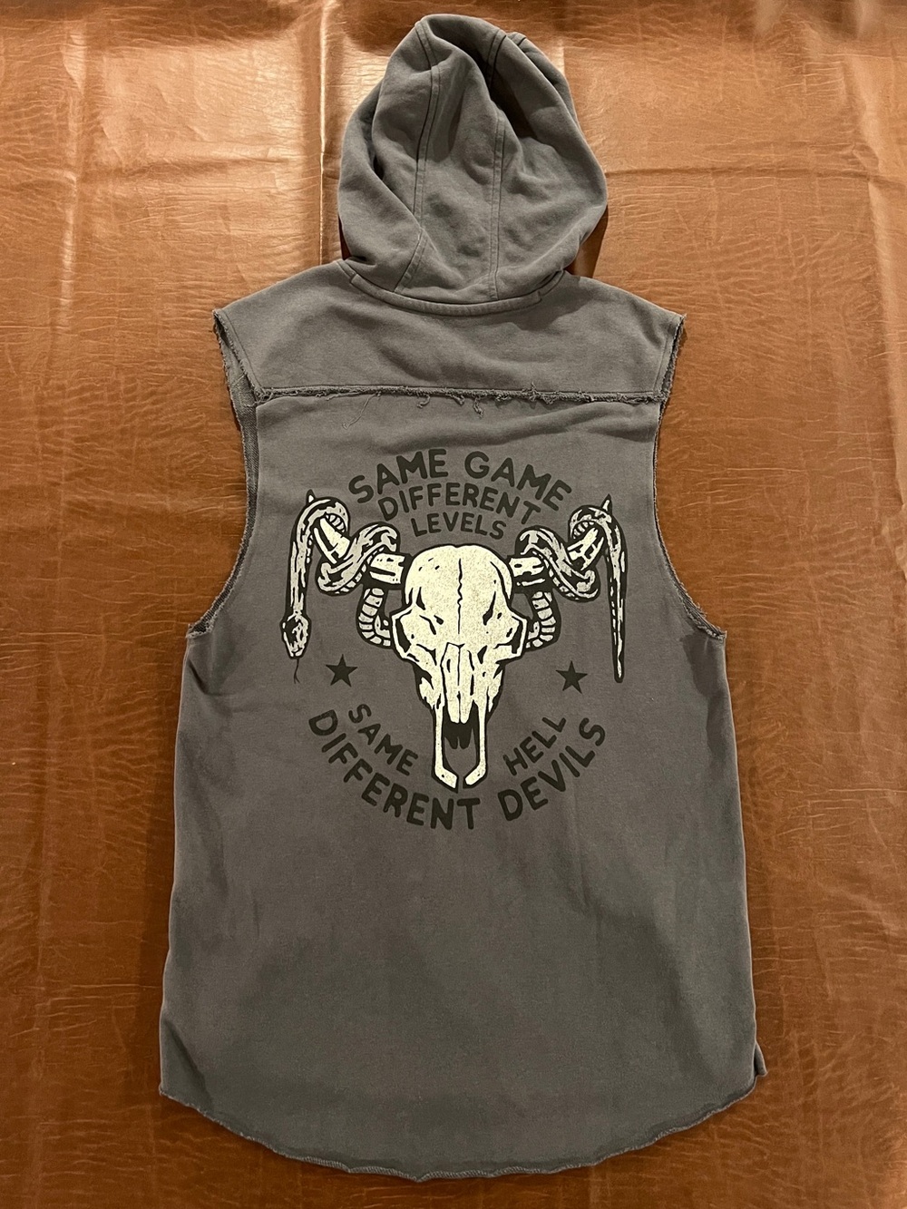 Under Armour Project Rock Snake Same Game Same Hell Sleeveless Hoodie - Med